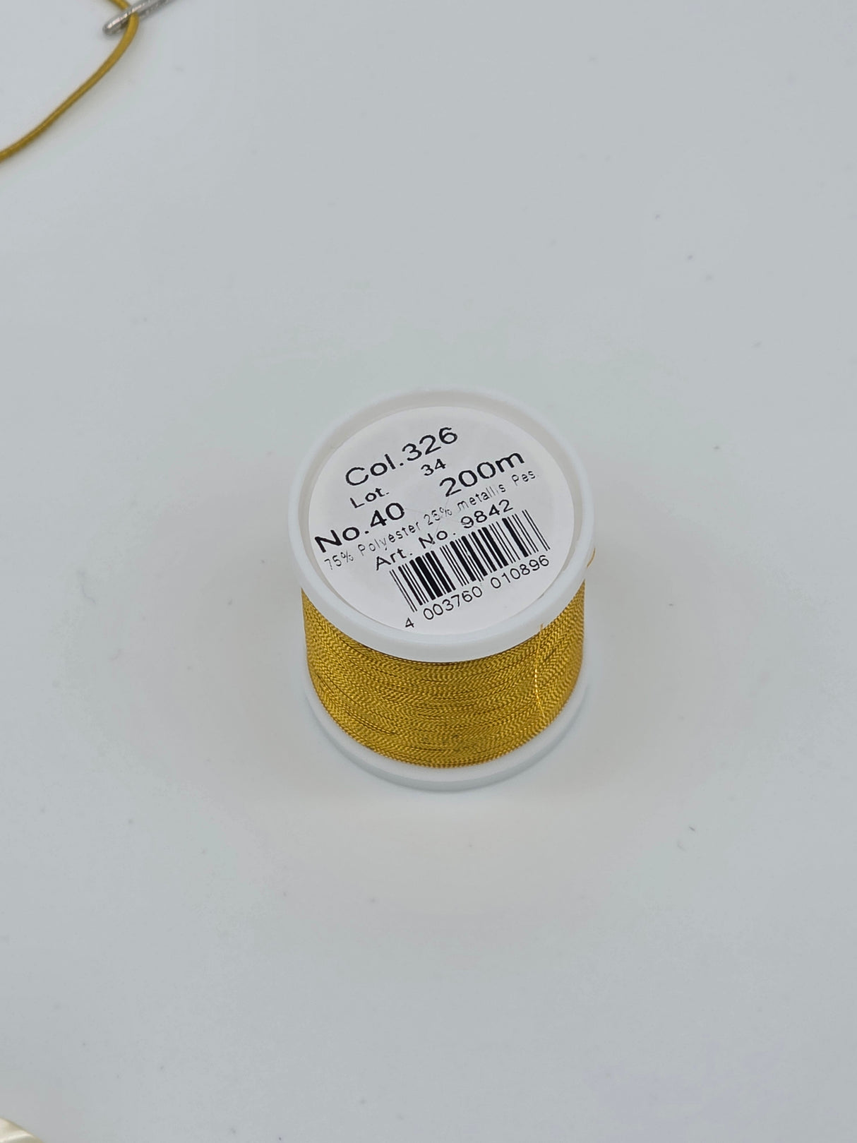Madeira Metallized Embroidery Thread col. 326
