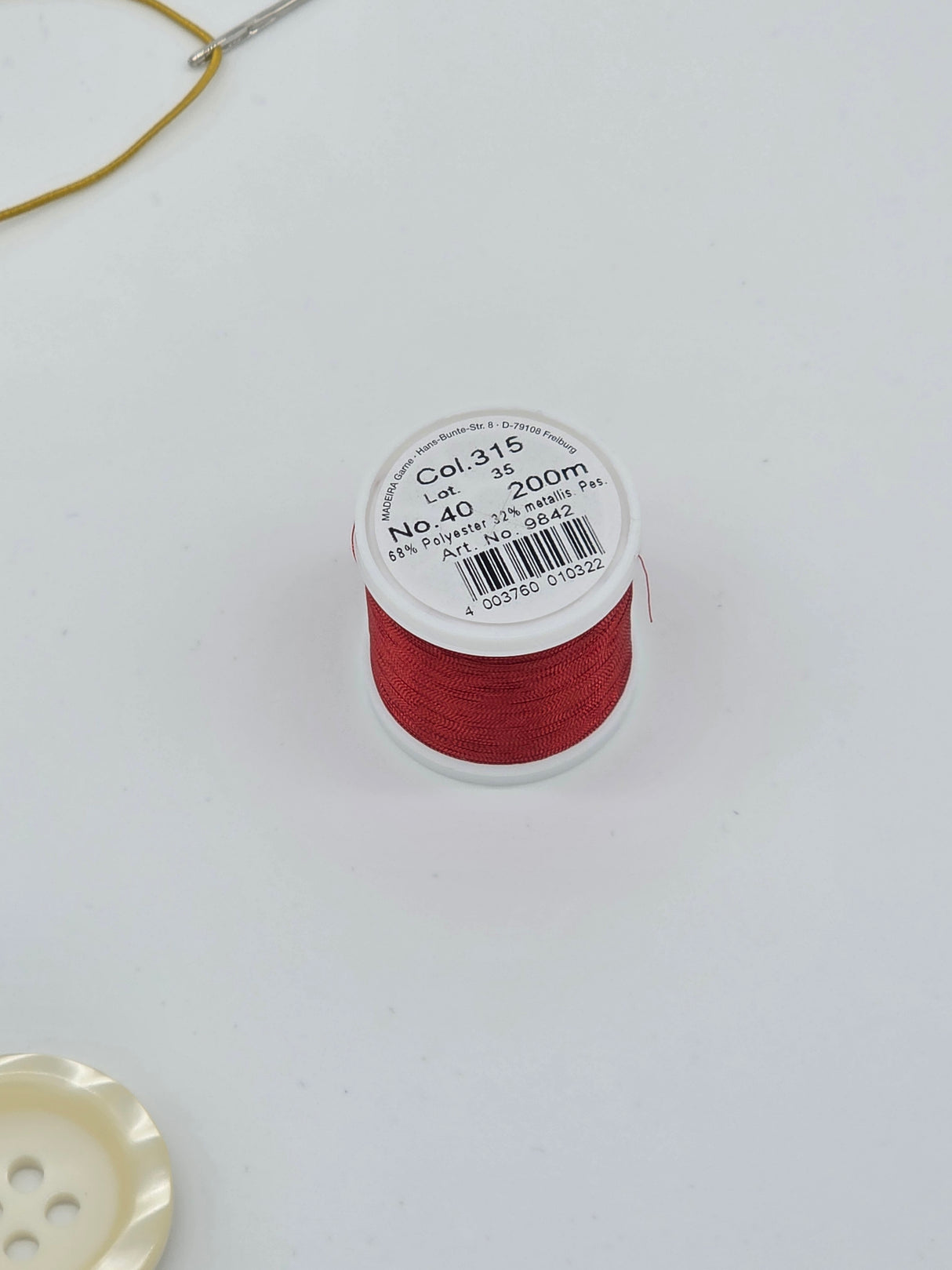 Madeira Metallized Embroidery Thread col. 315