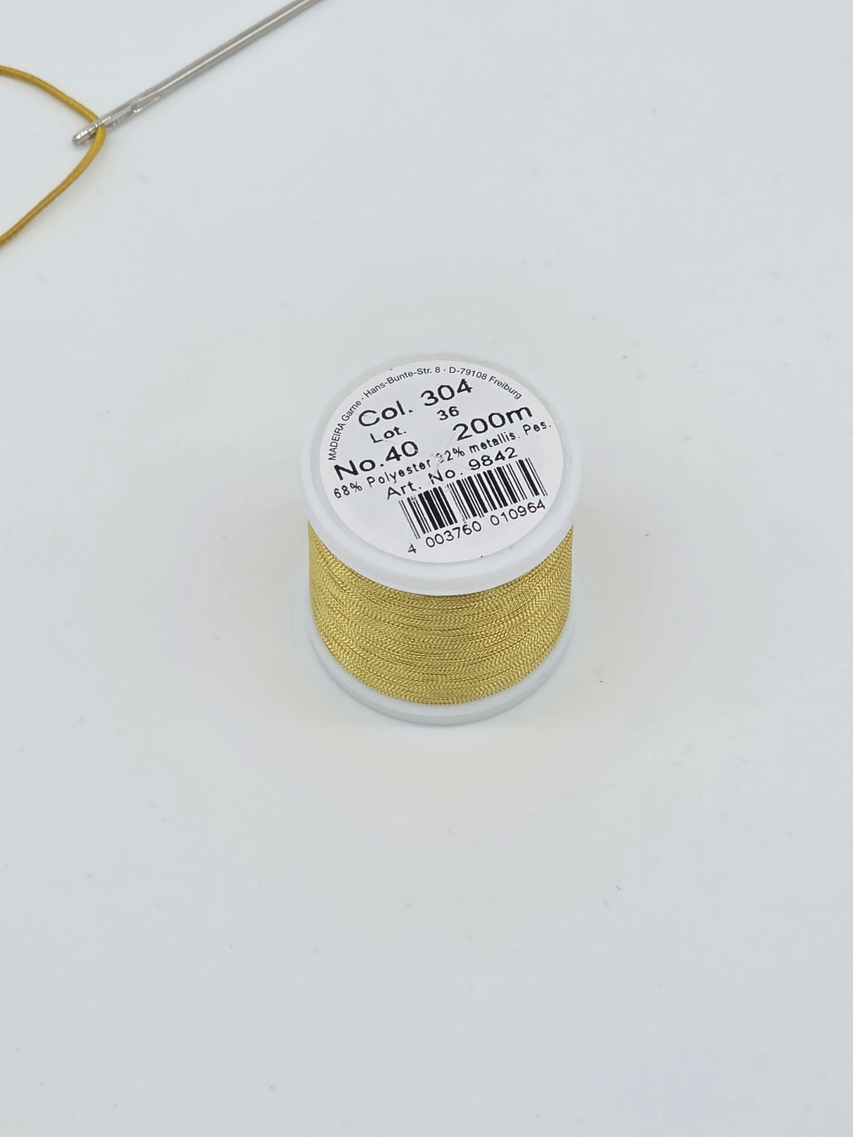 Madeira Metallized Embroidery Thread col. 304