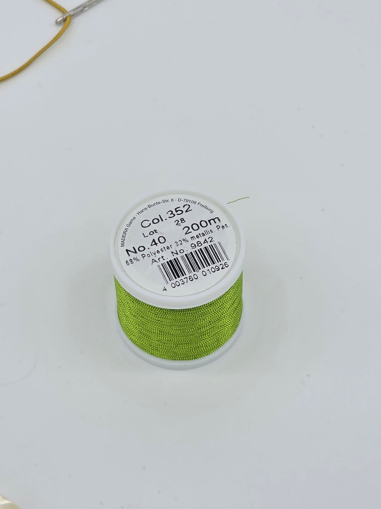 Madeira Metallized Embroidery Thread col. 352