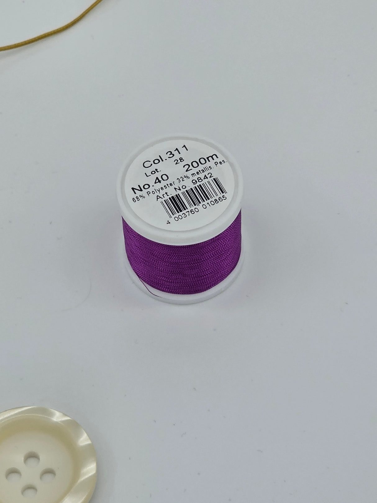 Madeira Metallized Embroidery Thread col. 311