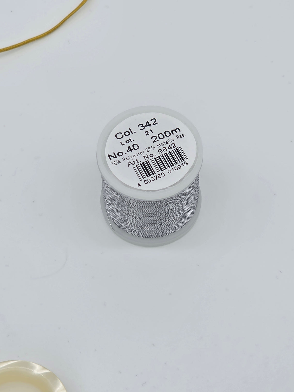 Madeira Metallized Embroidery Thread col. 342