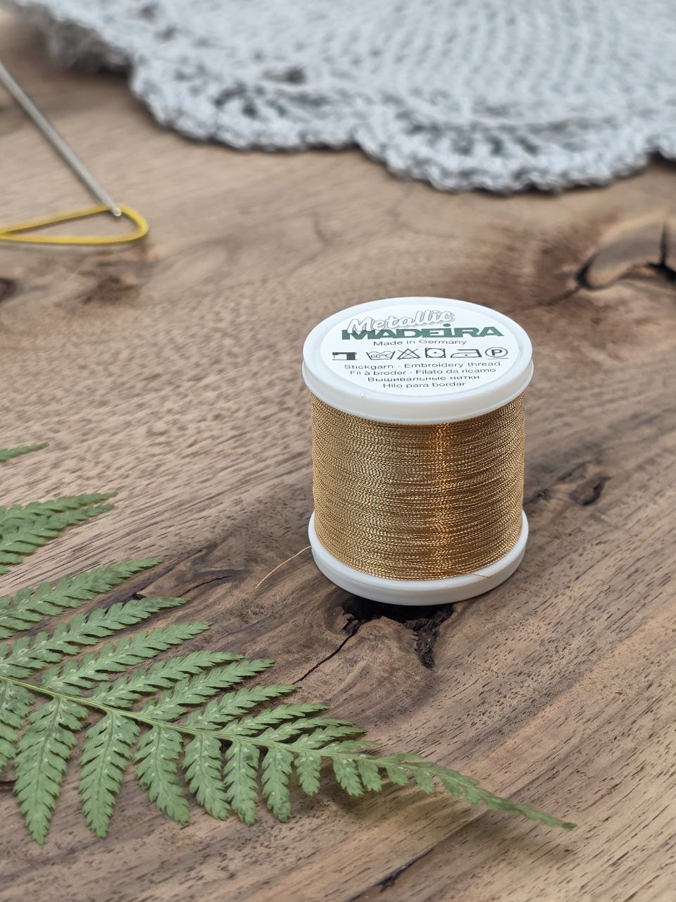 Madeira Metallized Embroidery Thread col. 321