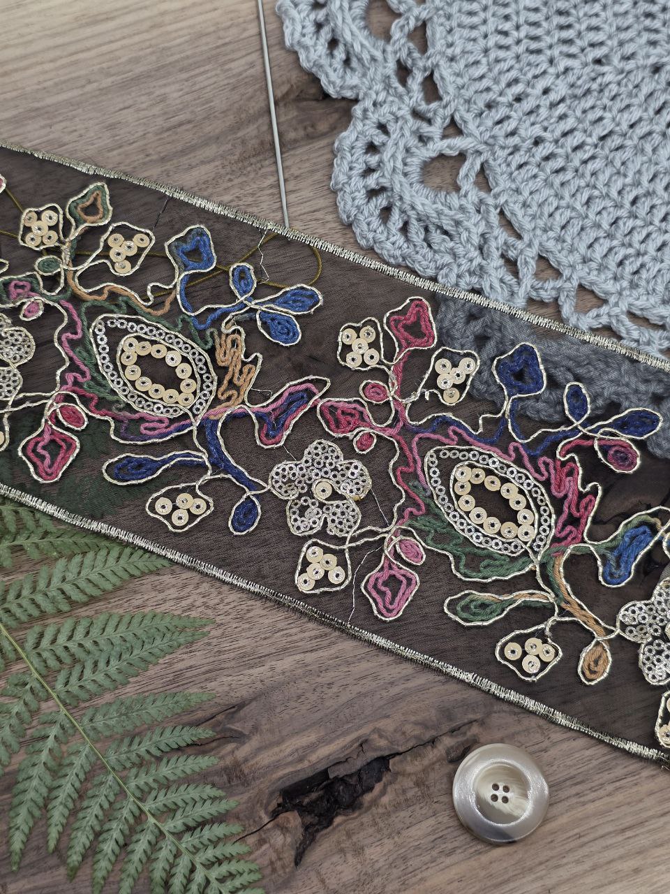Embroidered Cotton Lace Trim