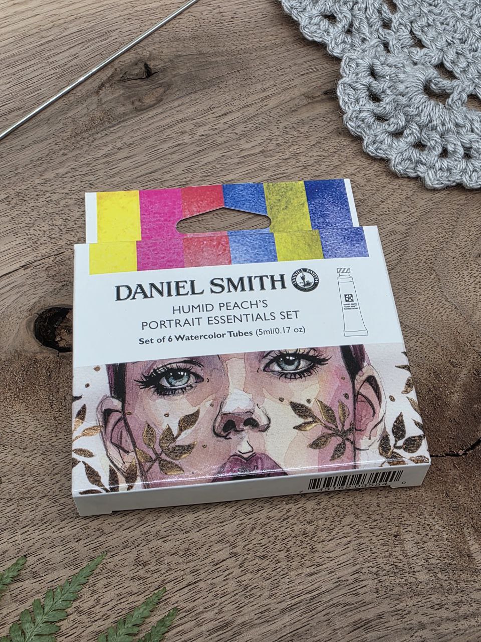 Daniel Smith Humid Peach’s Portrait Essentials Set – Extra Fine Watercolor Tubes (Set of 6 × 5 ml)