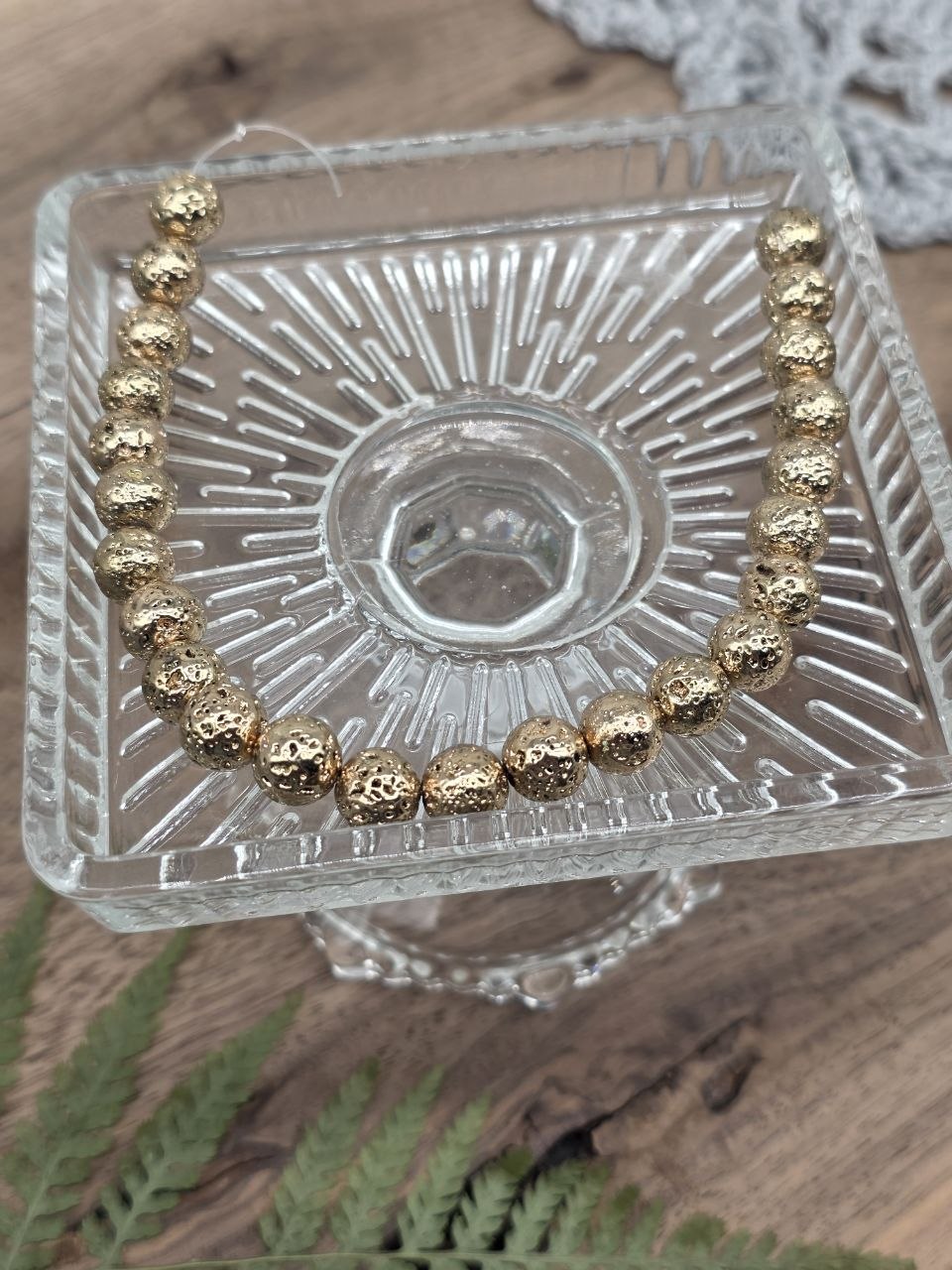Natural Lava Beads – Molten Gold