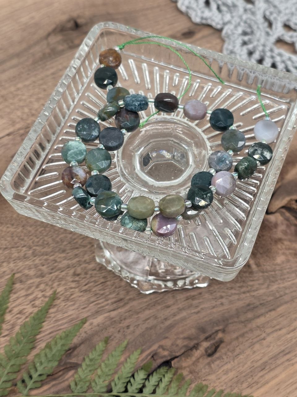 Natural Multicolor Jasper Faceted Coin Beads 10×5 mm