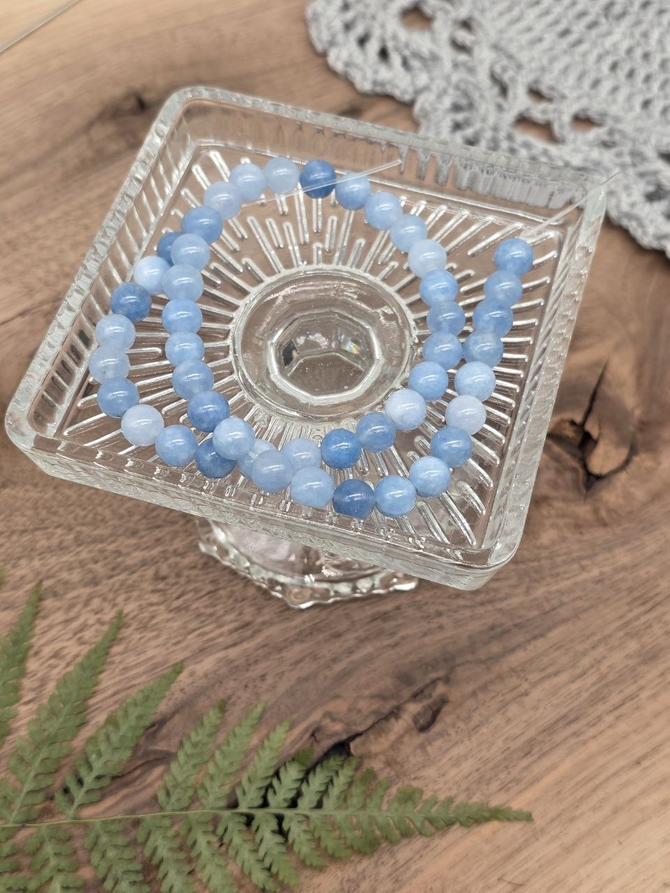 Natural Blue Quartz Round Beads 8 mm