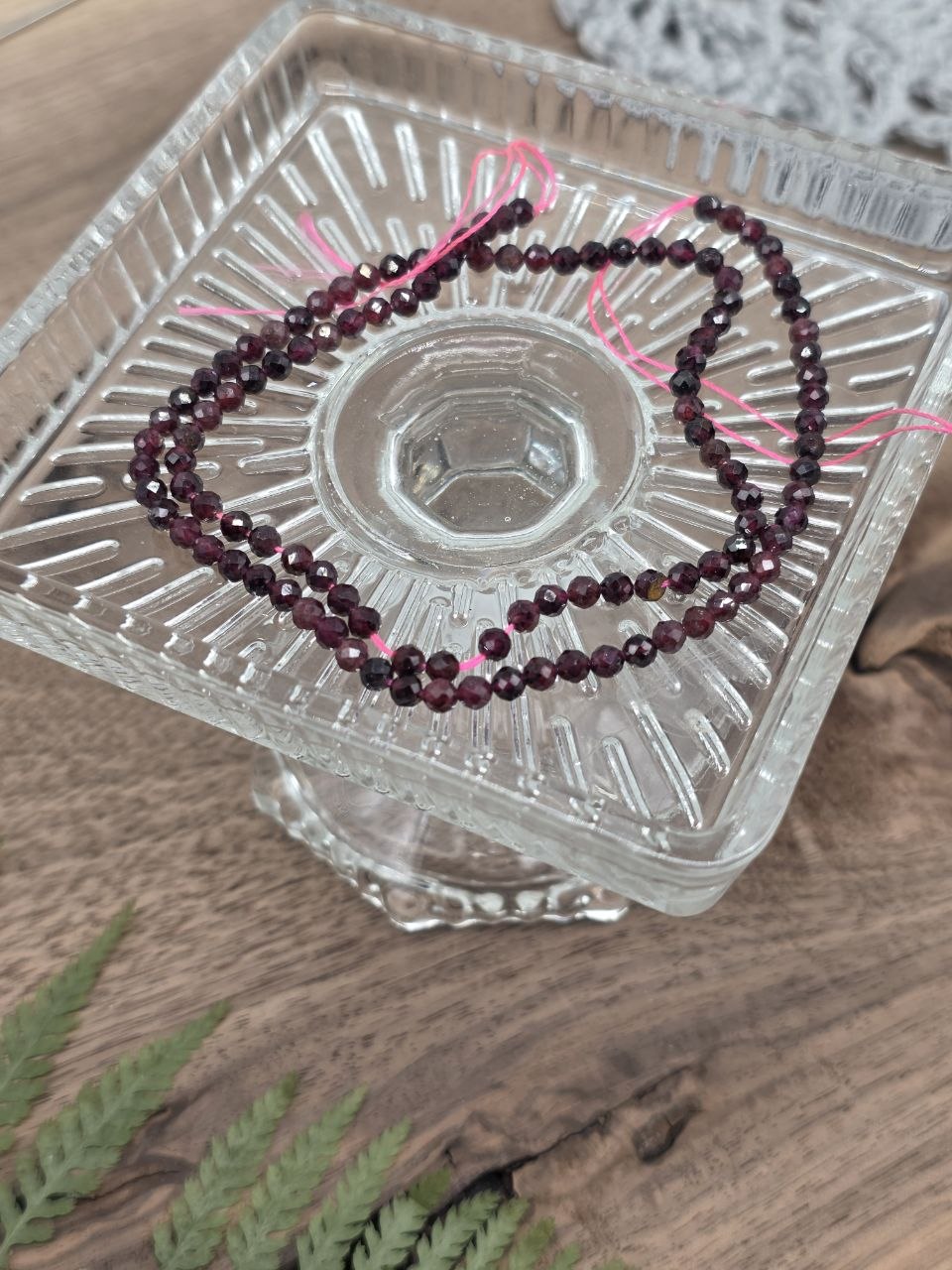 Natural Rhodolite Garnet Faceted Round Beads 3.5 mm | Grade A