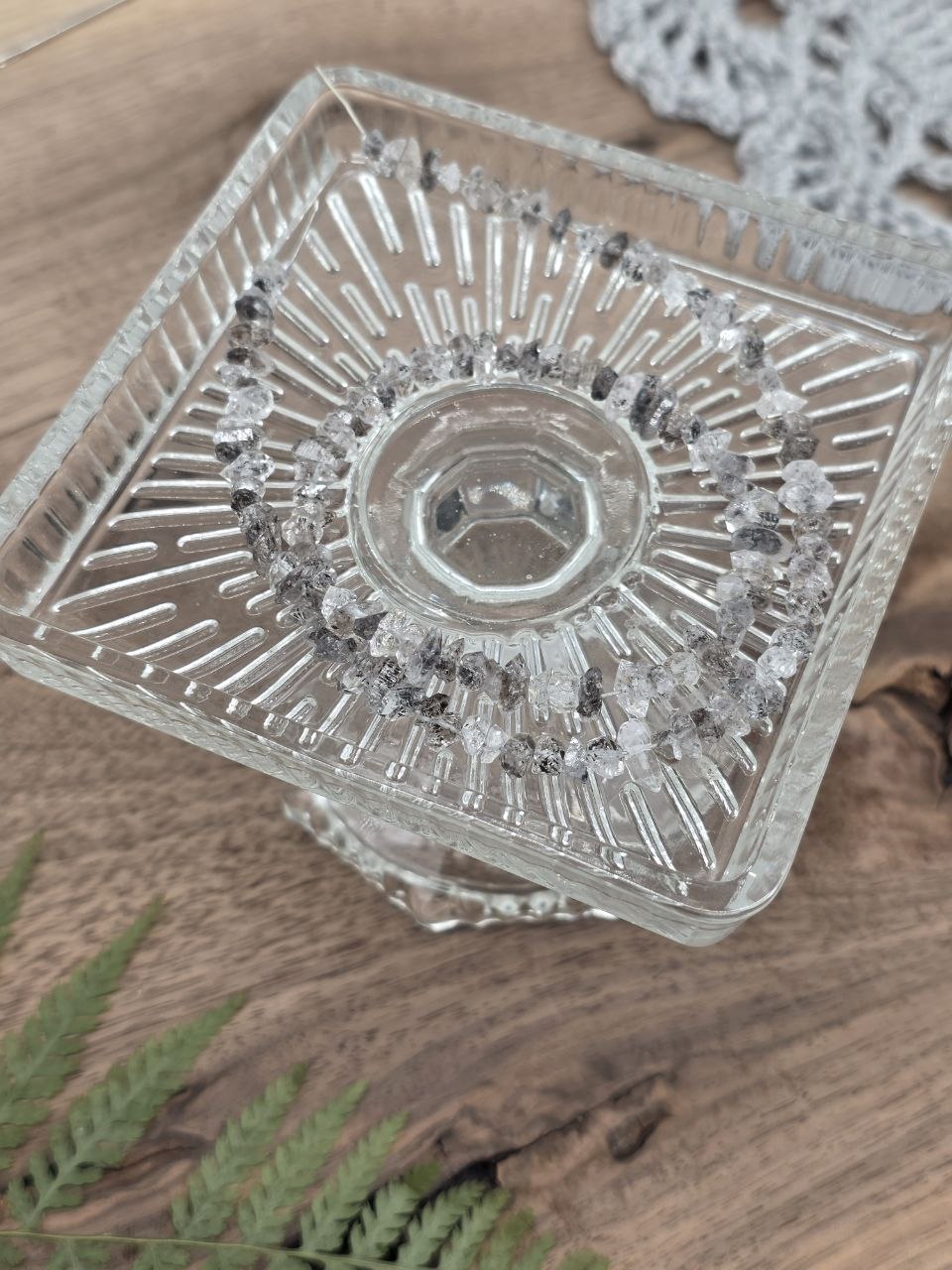 Natural Herkimer Diamond Quartz Crystal Beads | Organic Faceted Nuggets