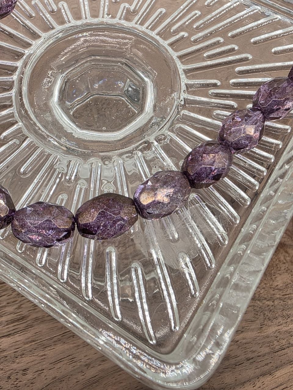 Czech Fire Polished Faceted Olive Beads | Crystal 15726 | 11 × 8 mm | 15 Beads