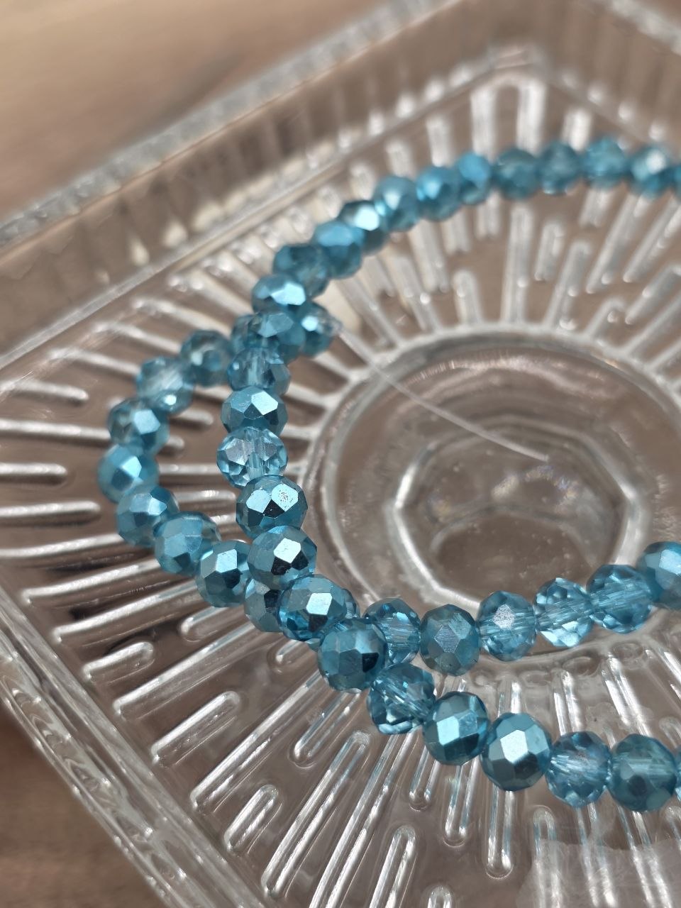 Siren's Call – Faceted Glass Beads 6 mm (60 pcs)