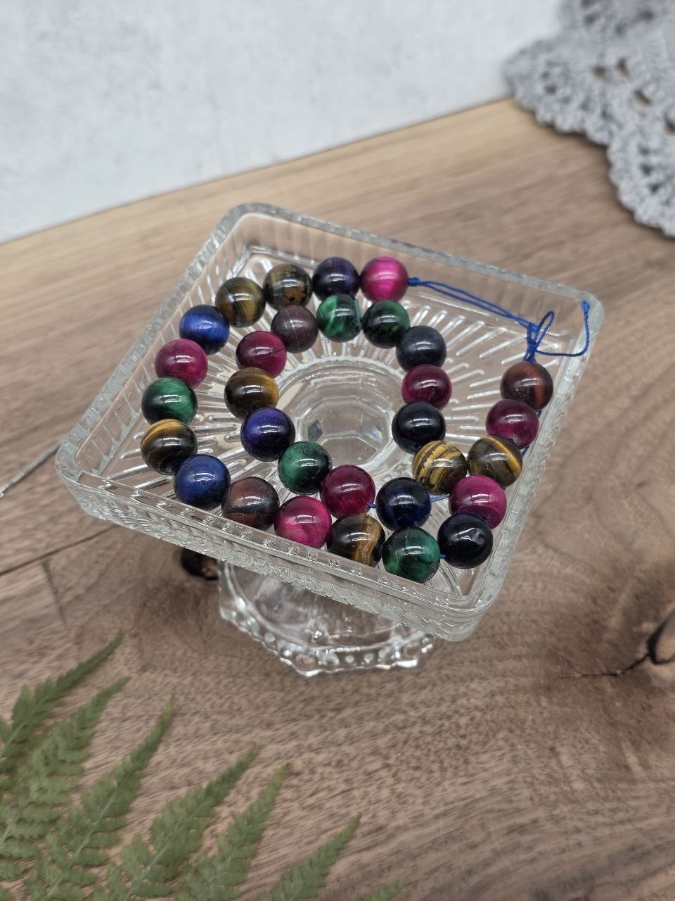 Mixed Tiger Eye Beads 12 mm – Natural Gemstone Mix – Approx. 38 cm Strand