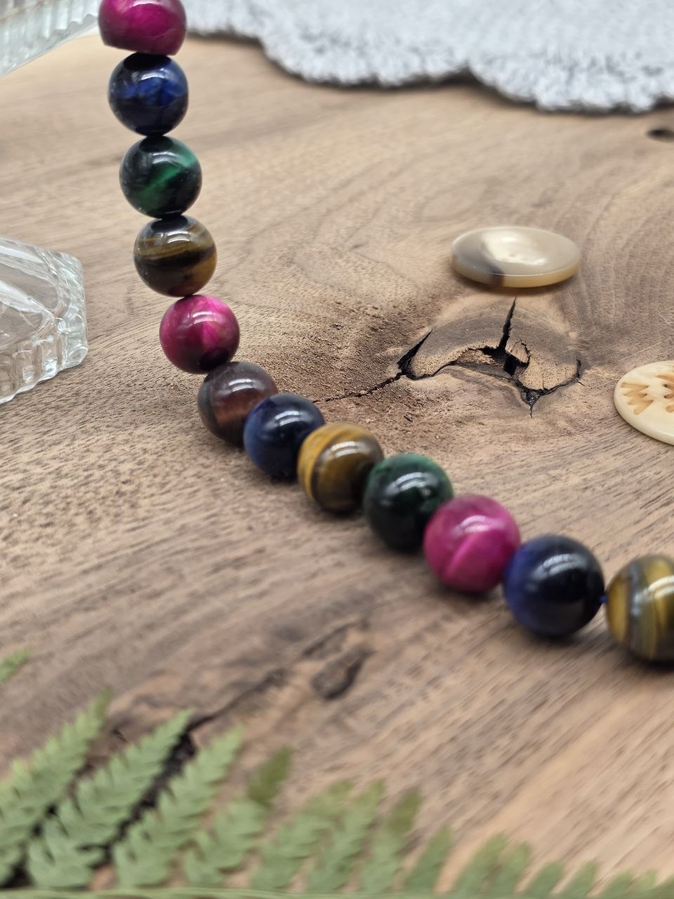 Mixed Tiger Eye Beads 12 mm – Natural Gemstone Mix – Approx. 38 cm Strand