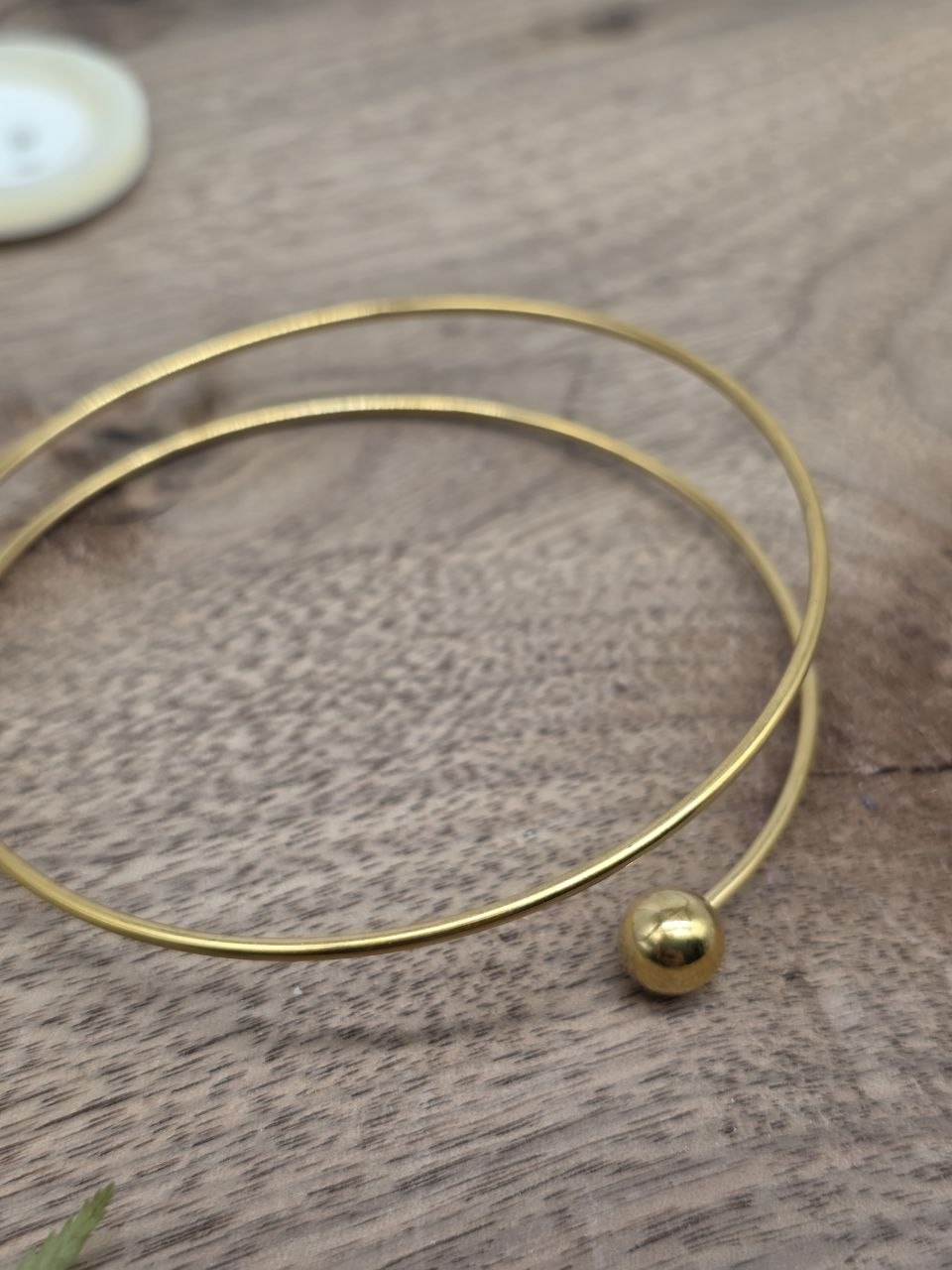 Gold Stainless Steel Bracelet Base – 70 mm