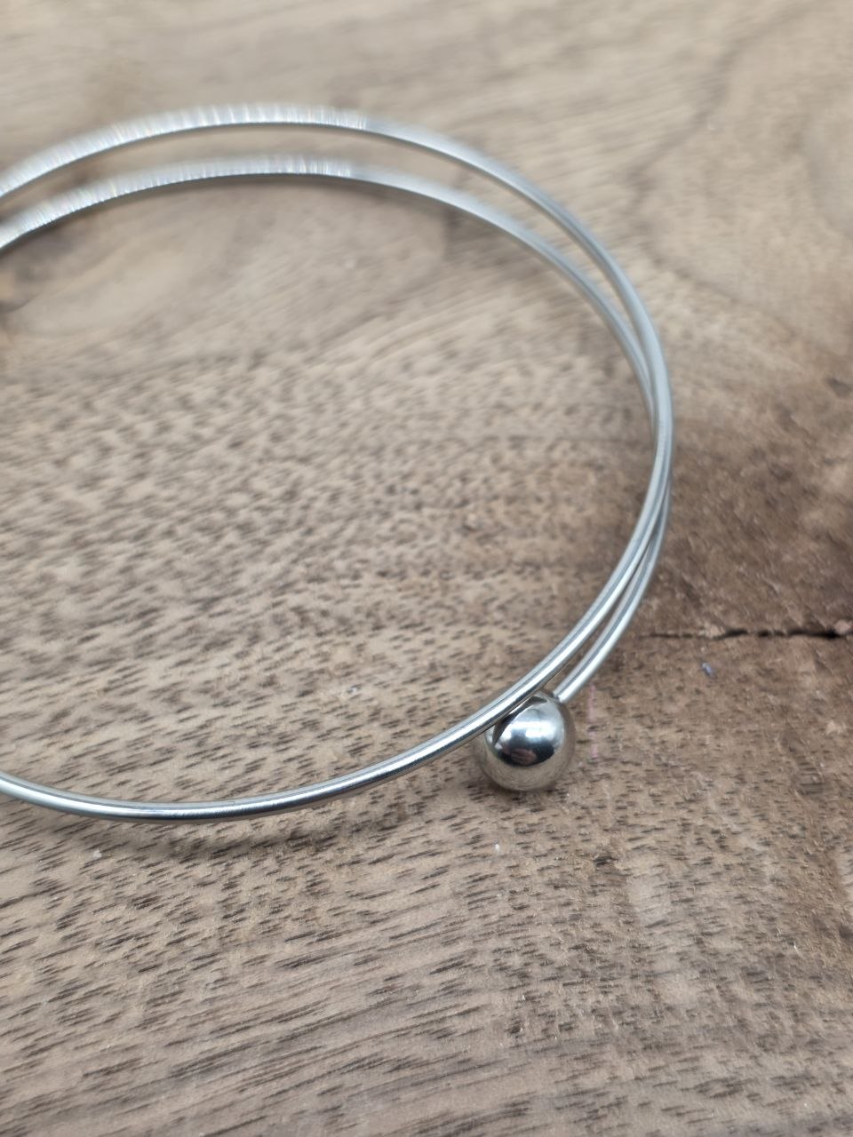Steel Stainless Steel Open Bracelet Bases – 70 mm