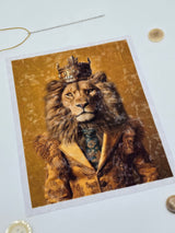 Velvet Sew-on Applique Lion