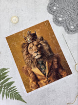 Velvet Sew-on Applique Lion