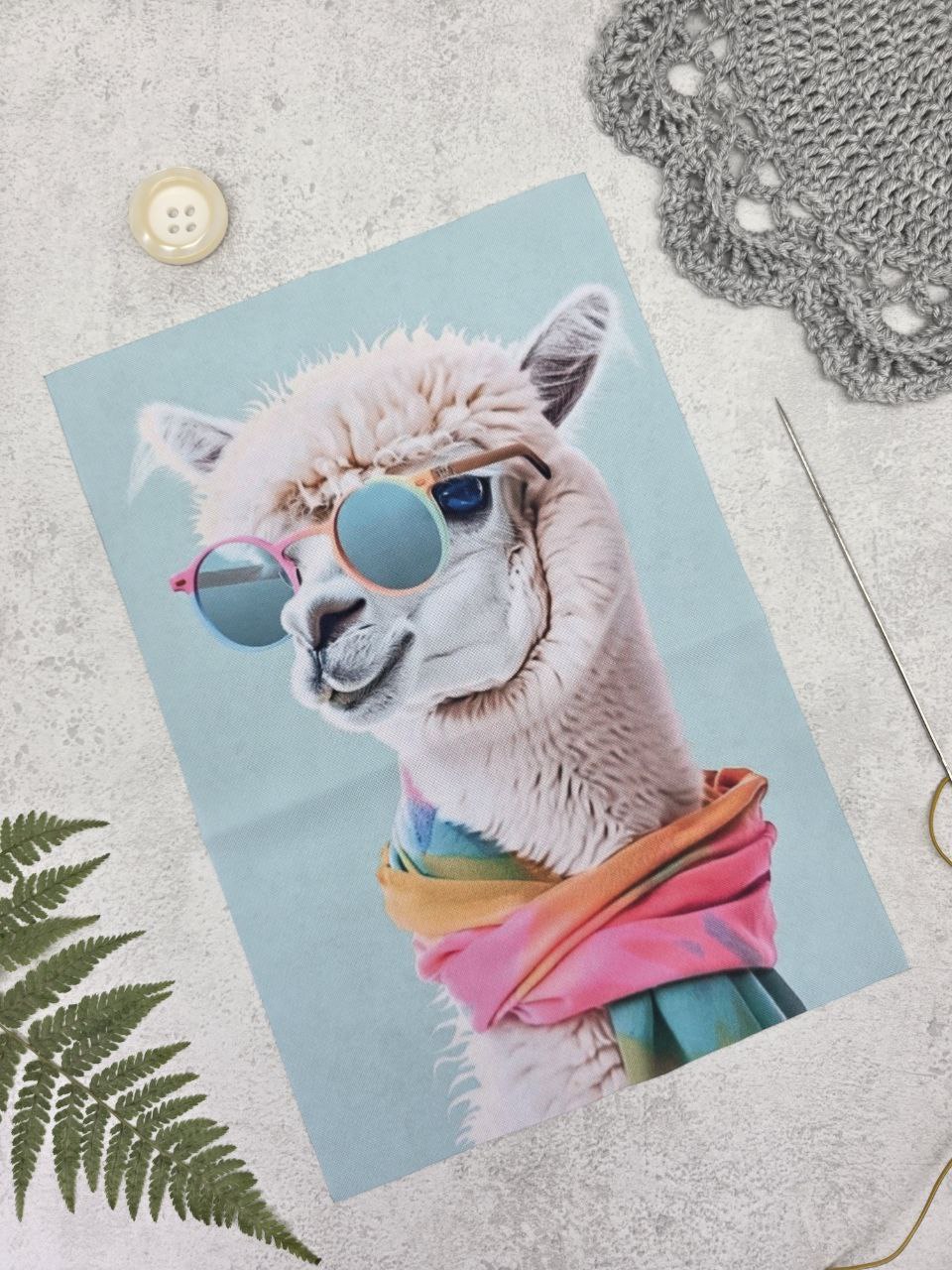 Sew-on Applique Lama