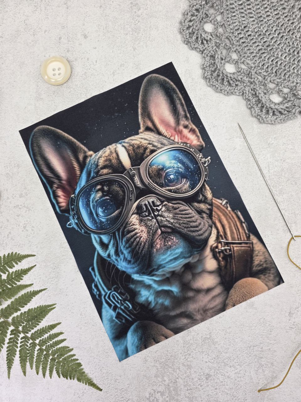 Sew-on Applique Frech Bulldog