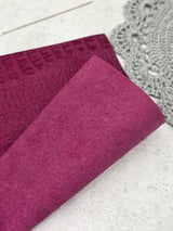 Genuine Leather Sheet “Caiman” – A4 Size, Purple