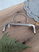 Silver Metal Bag Frame Clasp