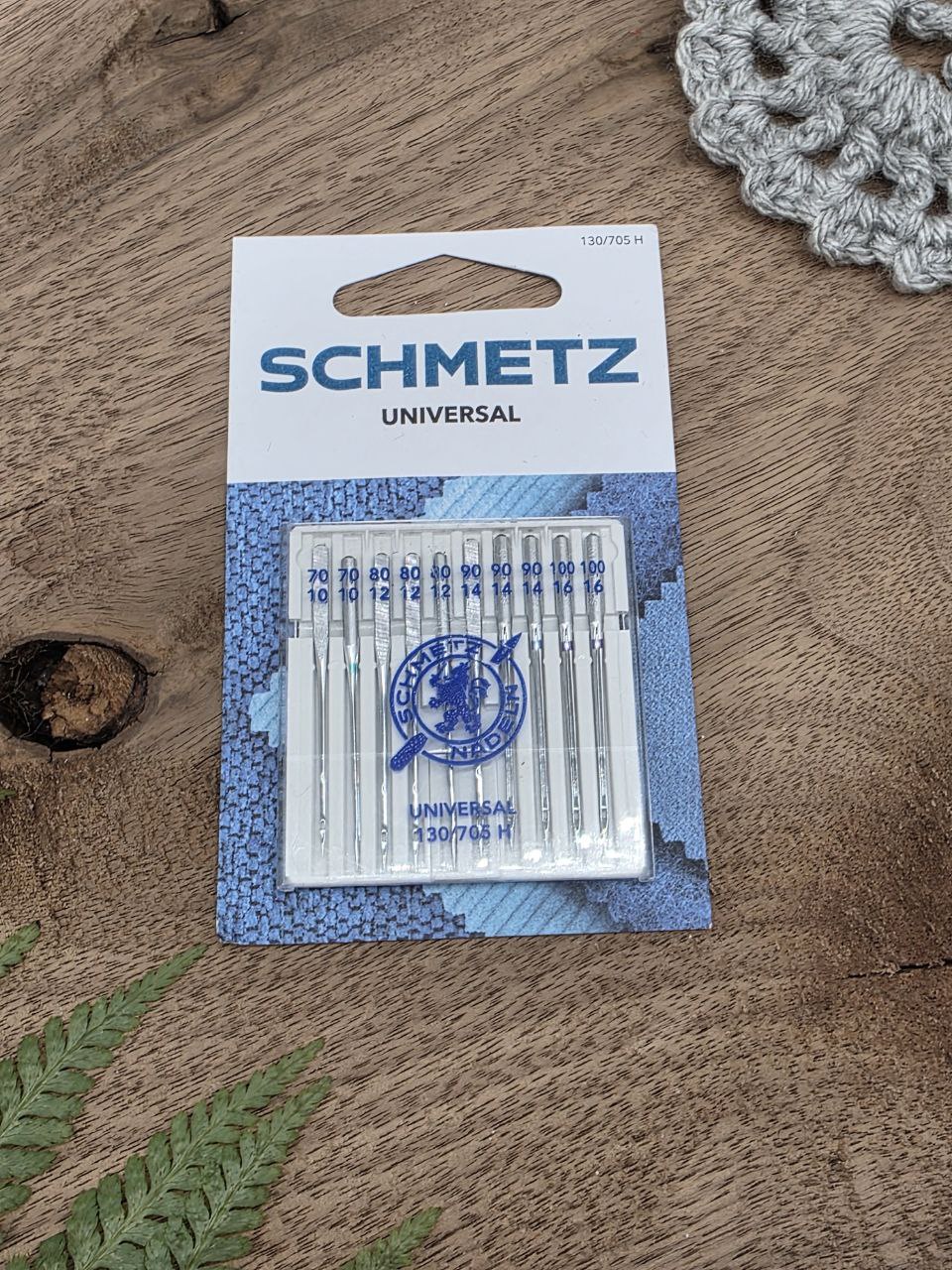 Schmetz Universal Sewing Machine Needles 130/705 H – Assorted Sizes 70–100
