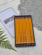Koh-I-Noor 1500 Professional Graphite Pencils Set 12 pcs (8B–2H)
