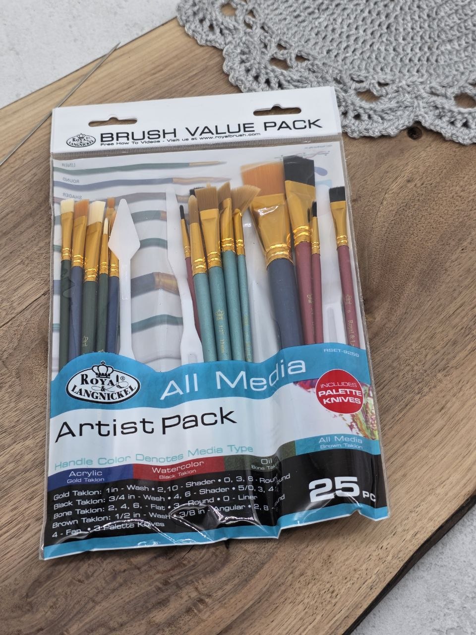 Royal & Langnickel All Media Artist Brush Set – 25 pcs