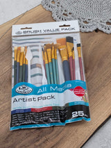 Royal & Langnickel All Media Artist Brush Set – 25 pcs