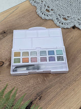 Derwent Metallic Watercolour Paint Pan Set – 12 Colours