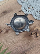 Italian Silver-Plated Turtle Pin Cushion – 10.5 × 7.5 × 4 cm