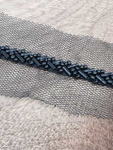 Black Beaded & Bugle Bead Trim – Sold by the Metre