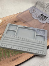 The BeadSmith® Mini Travel Bead Design Board with Removable Cover – Grey