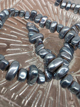 Natural Hematite Irregular Nugget Beads 10 mm - Moonsteel