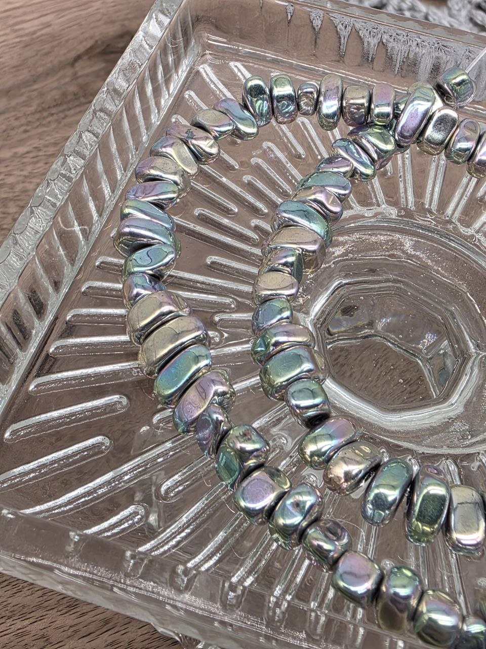 Natural Hematite Irregular Nugget Beads 10 mm - Moonmist