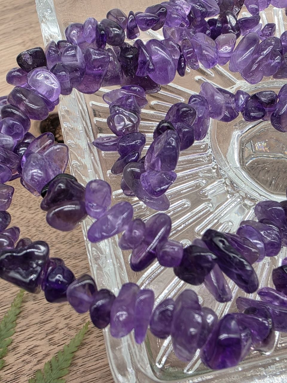 Natural Amethyst Chip Beads – Twilight Amethyst