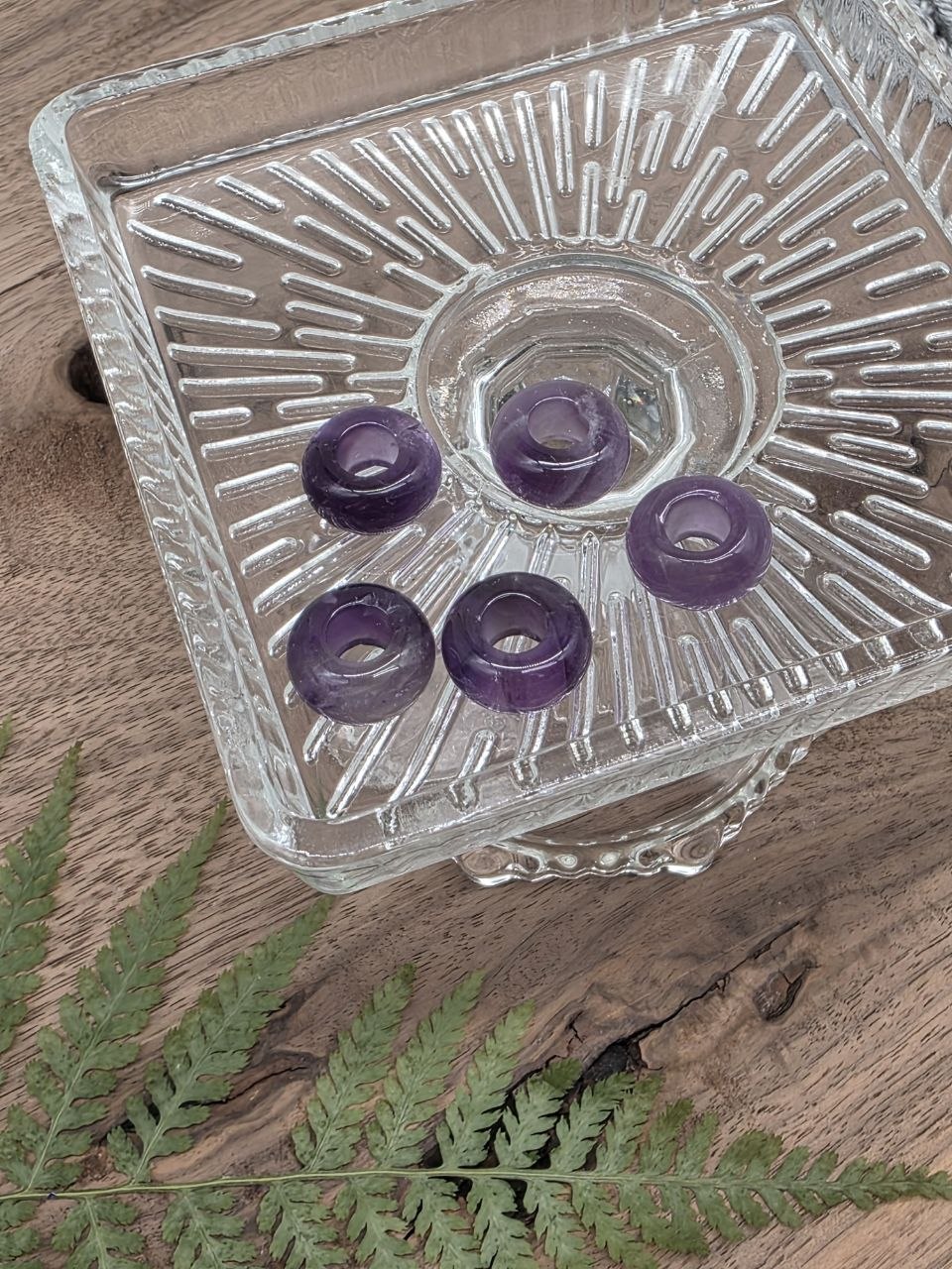 Natural Amethyst Donut Beads – Twilight Amethyst