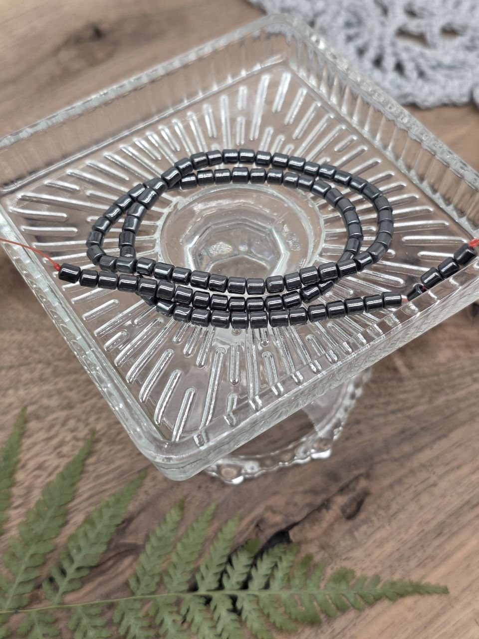 Natural Hematite Barrel Beads – Spellsteel