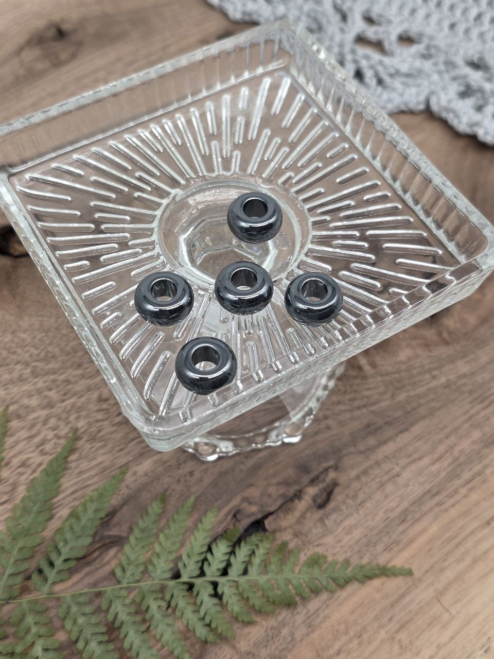 Natural Hematite Donut Beads – Spellsteel