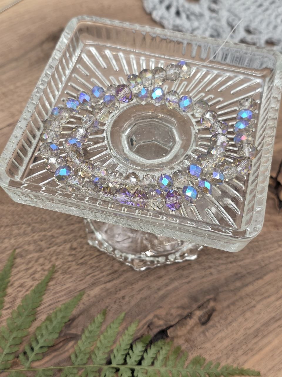Faceted Glass Rondelle Beads 8 mm – Crystal AB