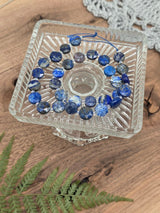 Natural Lapis Lazuli Faceted Coin Beads 10×5 mm