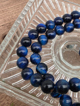 Natural Blue Tiger Eye Beads 8 mm