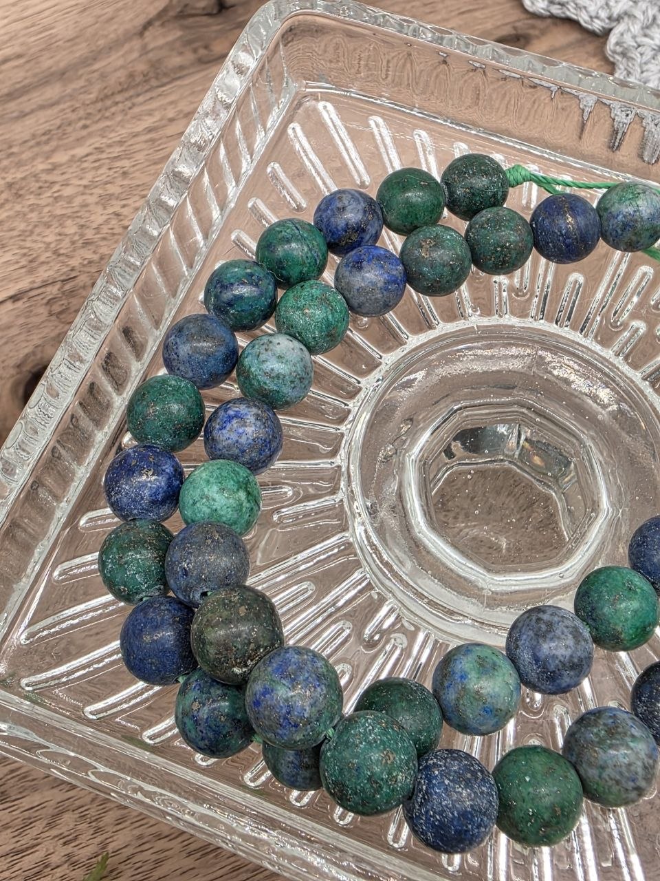 Natural Azurite Malachite Beads 8 mm