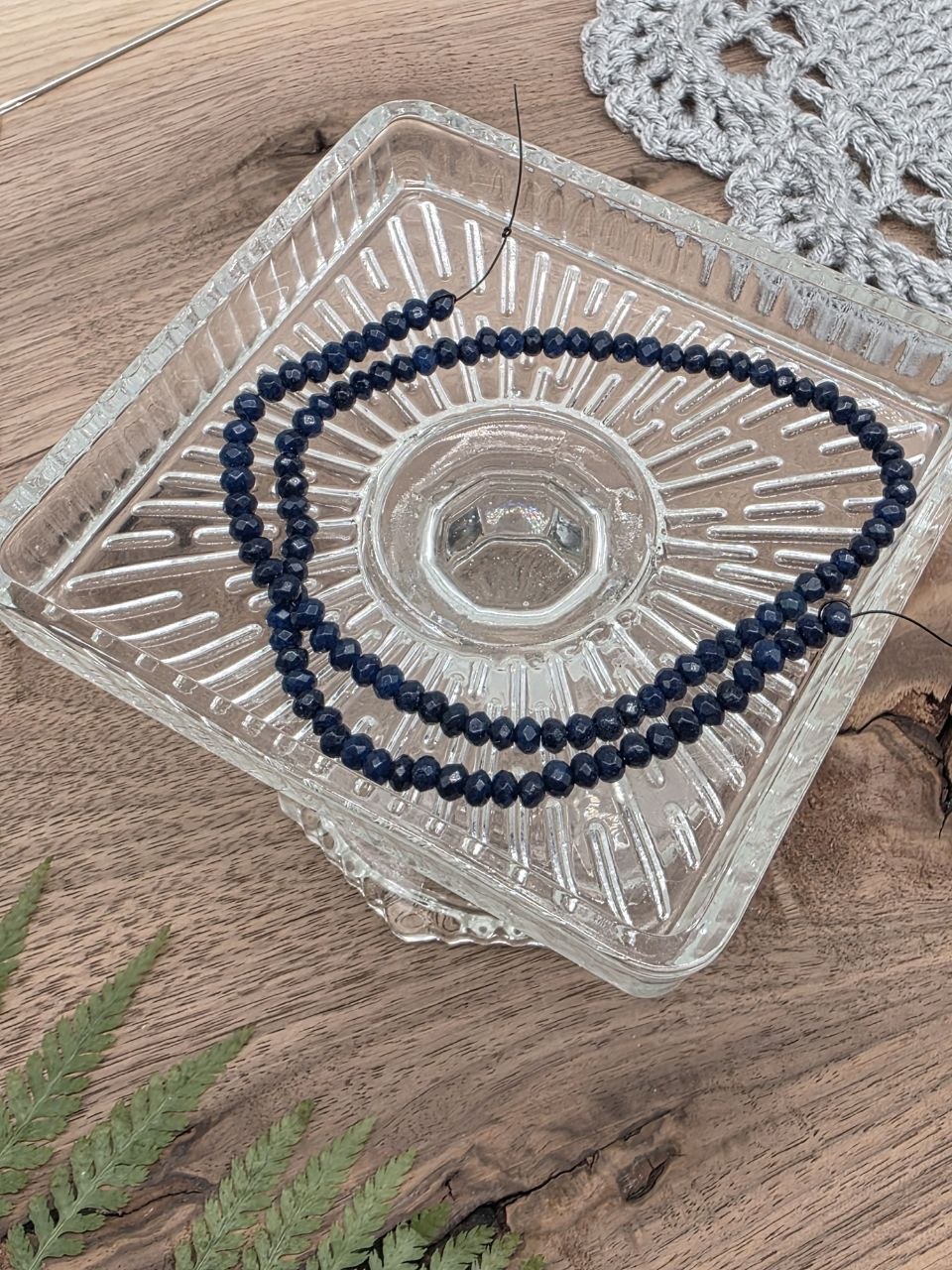 Natural Sapphire Faceted Round Beads 4 mm