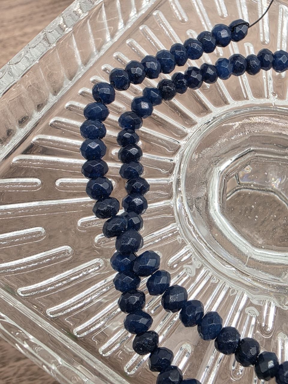 Natural Sapphire Faceted Round Beads 4 mm