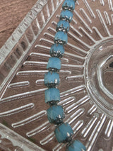 Czech Metallic Glass Beads Silver | Organic Square 6×6 mm
