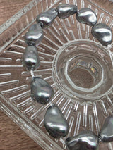 Silver Baroque Majorca Pearl Beads 15 × 8 mm | 20 cm Strand