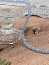 Faceted Glass Rondelle Beads 6 mm – Morning Mist – 80 pcs