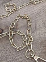 Italian Bag Chain with Swivel Clasps – Gold - 120cm